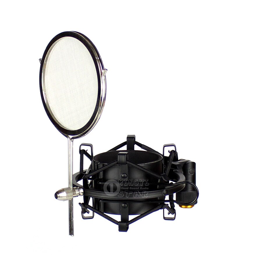 Metalen Shcok Mount Stand Studio Microfoon Spider Shcokmount Mic Isolatie Shield Voor SAMSON C01u pro CL8 VR88 MTR 231 101 201