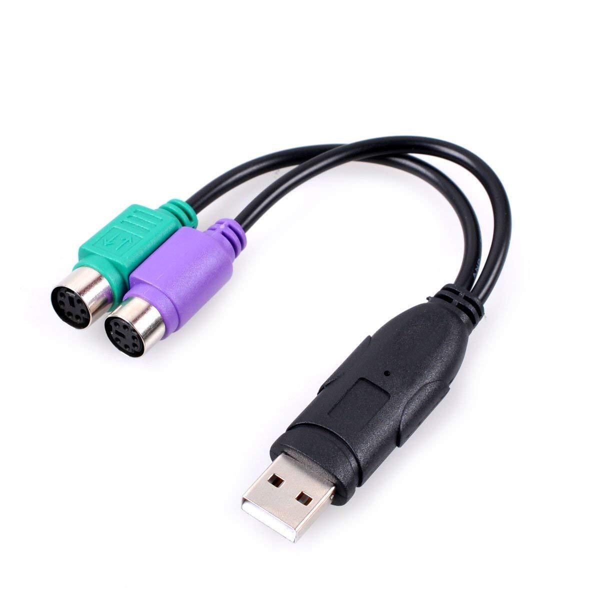 USB 2.0 to PS transfer cable male to 2 female dual PS interface USB to keyboard and mouse transfer cable extension cable
