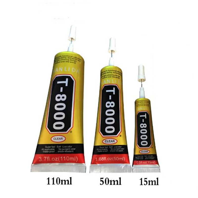 Colla per strass T8000 B7000 E6000 110ml strass di cristallo del mestiere di DIY strumento Aghi Epossidica adesivo forte hotfix per monili