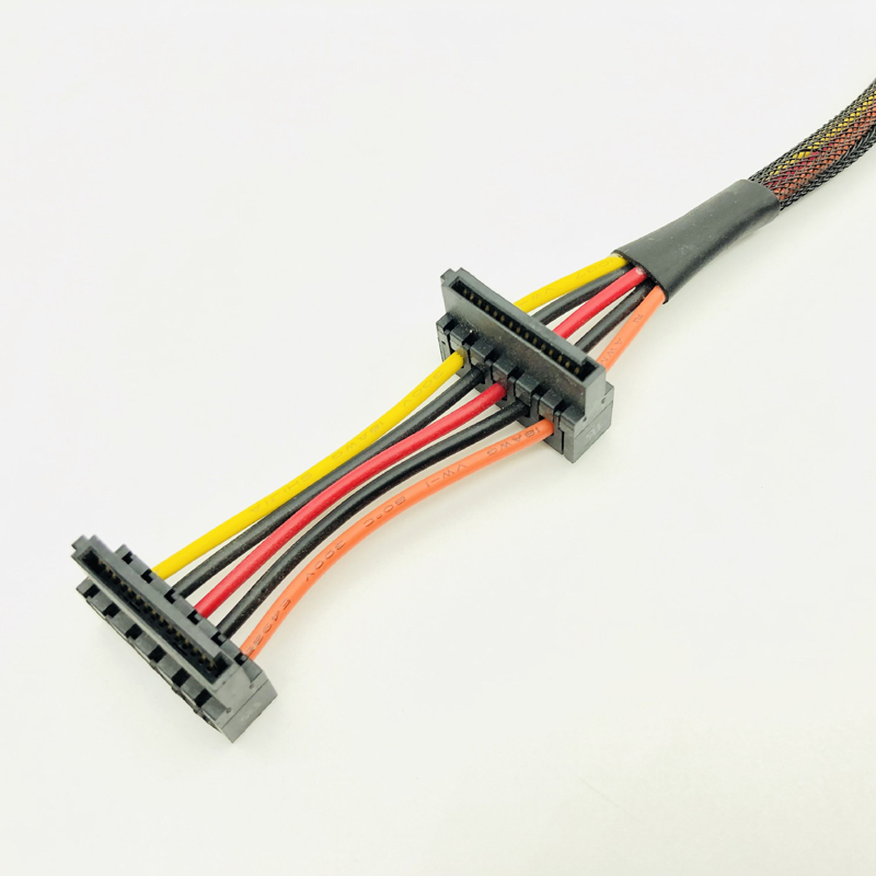 Mini Cable de alimentación de conector SATA Dual de 6 pines para Dell Vostro 3668 3667 3650 disco duro SATA HDD SSD Cable de alimentación