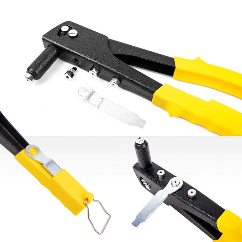 Tool with 40Pcs Steel Blind Rivets (4 different Size) +Adjust the wrench