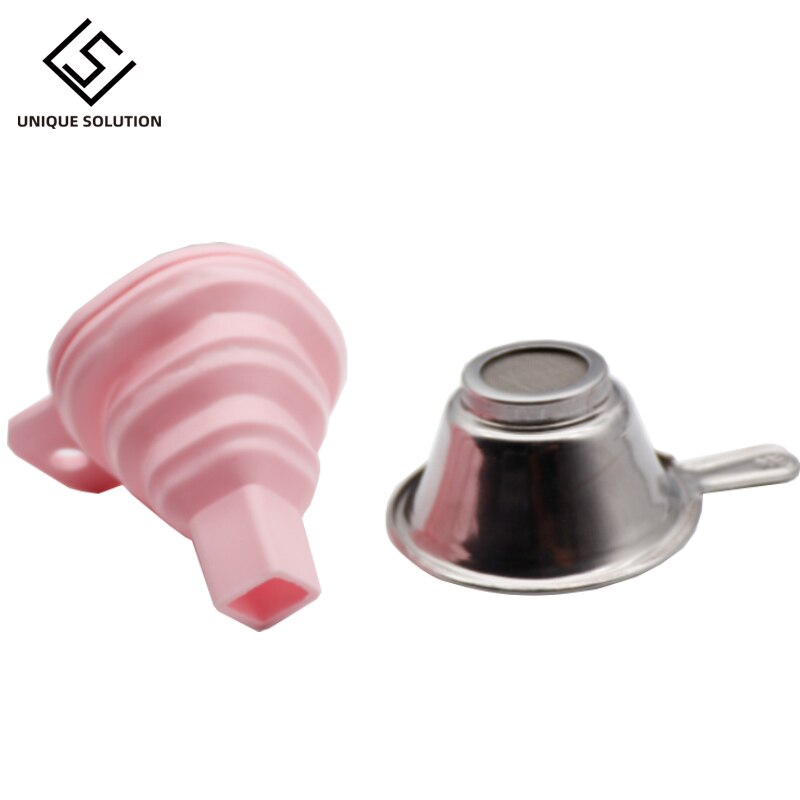 Metalen Uv Hars Filter Cup + Silicon Trechter Wegwerp Voor Anycubic Photon Sla 3D Printer Accessoires: Pink