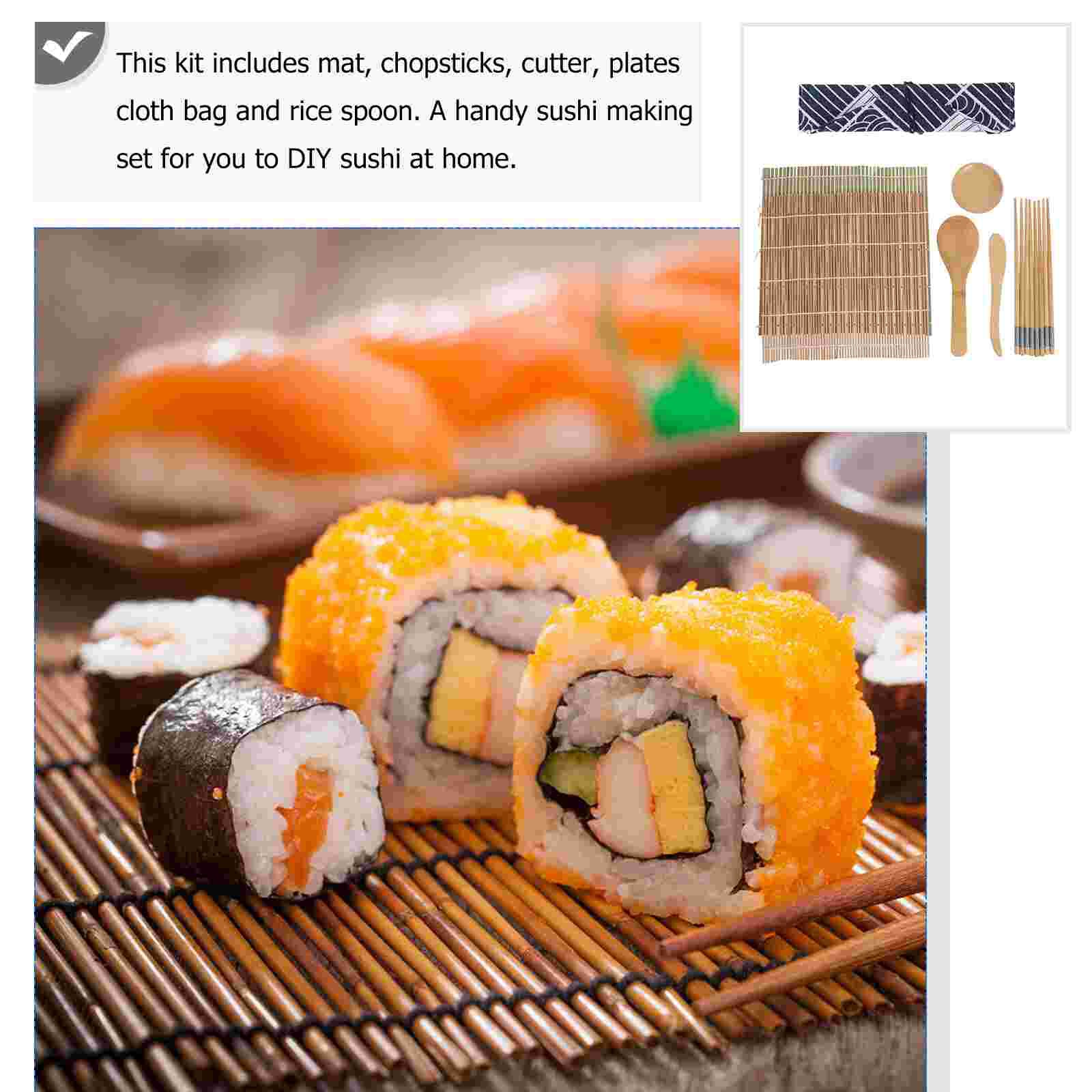 1 Set Practical Sushi Making Tools Bamboo Sushi Kit Sushi Making Tools
