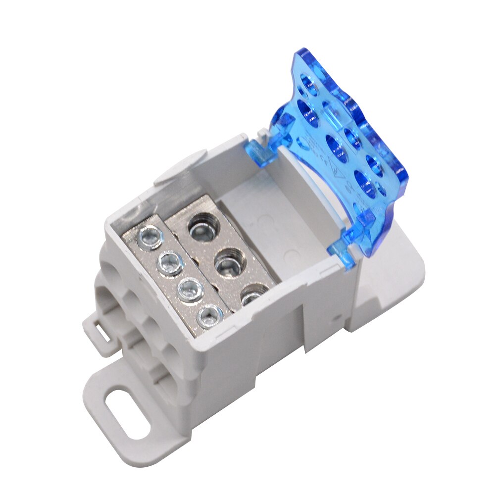 UKK80A 125A 160A 250A Terminal Block 1 in many Out Din Rail distribution Box Universal Electric Wire Connector Power junction