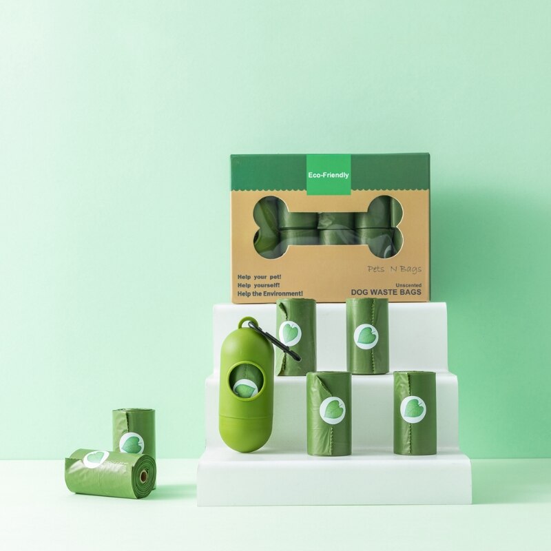 Lavendel Geur Hond Kak Tas Afbreekbare Plastics Dispenser Case Thicken Eco Vriendelijke Huisdier Afval Pocket Doggy Reiniging Accessoires