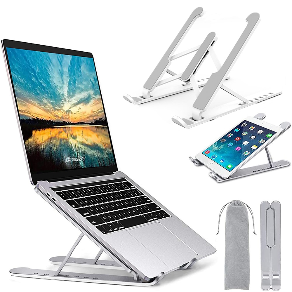 Verstelbare Opvouwbare Laptop Stand Permanent Bureau Ondersteuning Houder Notebook Stand Voor Notebook Macbook Pro Air Ipad Pro Dell Hp