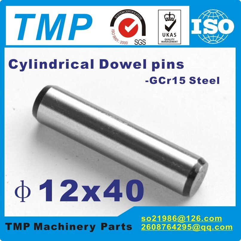 12x40mm Locating Pins/Dowel pins/12mm Cylindrical position pins-TLANMP Material:Steel GCr15