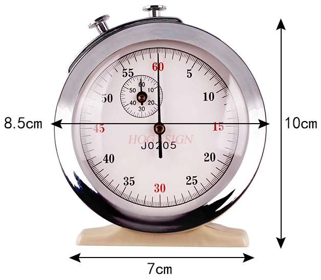 Mechanische Stop Klok Metalen Kern Natuurkunde Experiment Apparatuur Lesgeven Instrument Chronograaf Stopwatch 60s0.2s