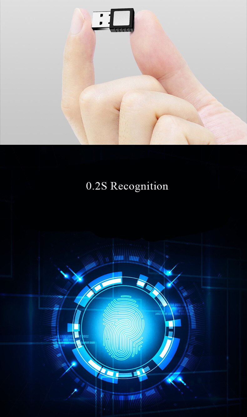 Mini USB Fingerprint Reader Module For Windows 7 10 USB Fingerprint Login Machine Business Password Identification And Unlock