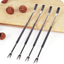 5ps/lot Stainless Steel Lobster Crab Needle Multifunctional Walnut Needle Fruit Fork Kitchen Gadgets Seafood Tools OK 0428