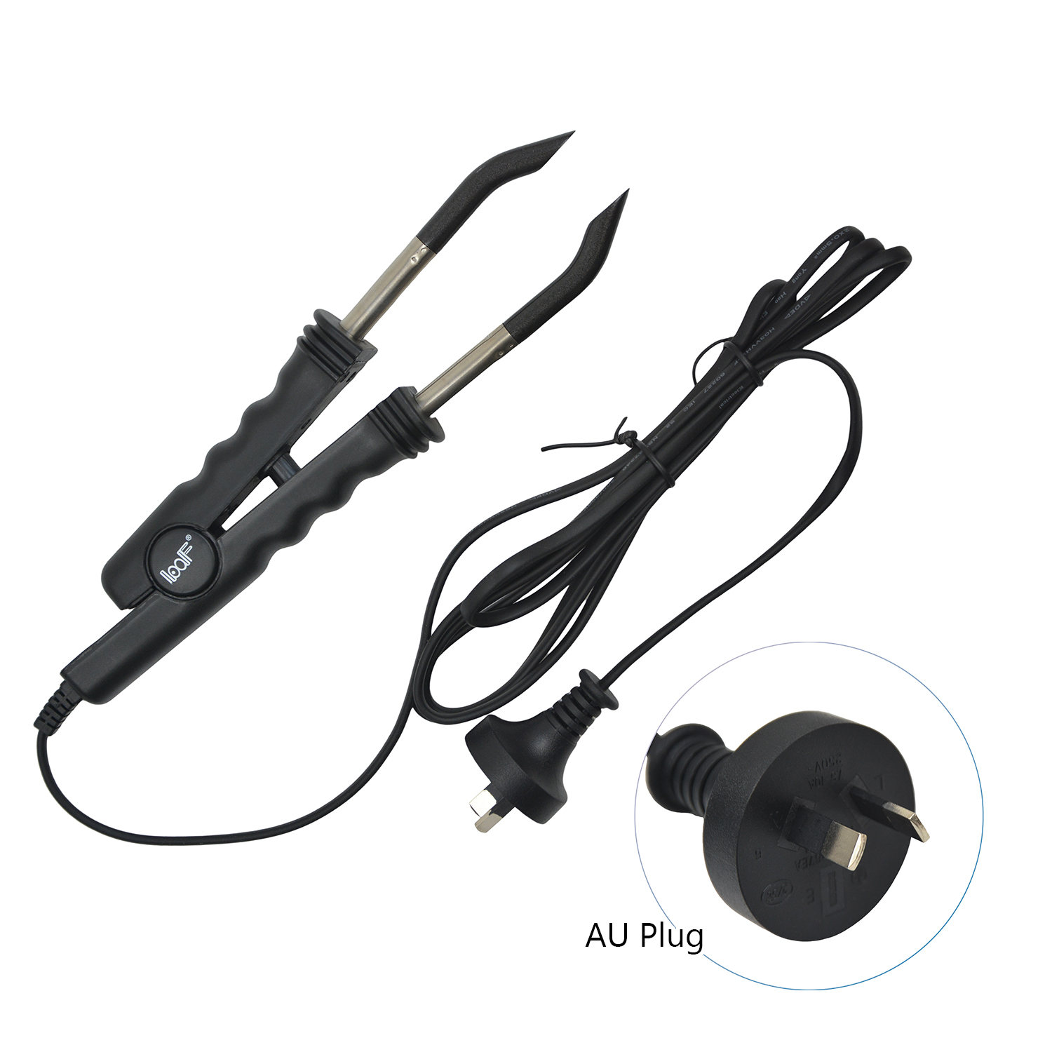 Hair Extension Iron Connector Fusion Hair Extension Keratin Bonding Salon Tool Constant temperature Heat Connector: WHITE