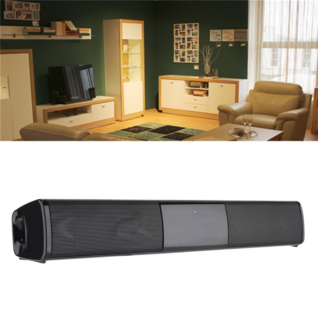 Wireless Soundbar 3D Sound Home Theater HiFi Speaker System Subwoofer Wireless Music Speaker Support TF FM AUX