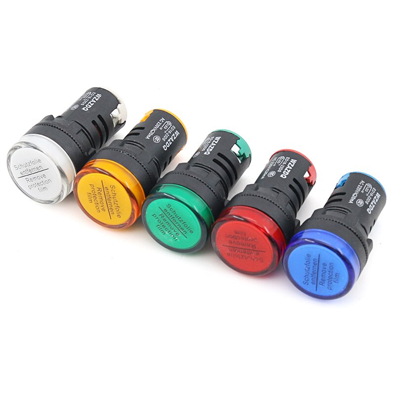 Power indicator ed16-22ds led signal lamp 22DS 24v 220v red green yellow blue white.
