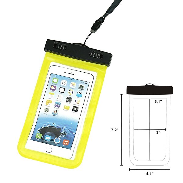 1 stuk 5.5 inch Mobiele Telefoon Pouch Waterdichte Tas Onderwater Dry Case Cover Voor Kano Kayak Rafting Kamp Zwemmen Drifting