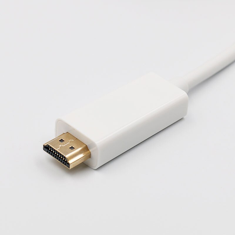 1.8m 1080p Thunderbolt Mini Display DP na HDMI-kompatybilny kabel męski na męski Adapter do Macbook Pro Air projektor Camera TV