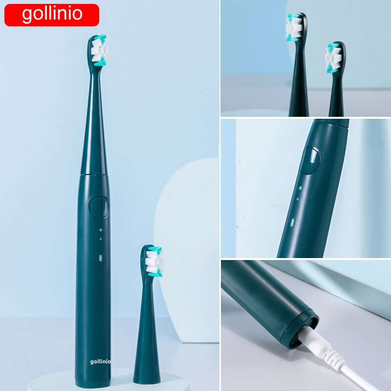 gollinio Electric Toothbrush usb fast charging GL56E smart electr toothbrush prodent Rechargeable Replacement Head