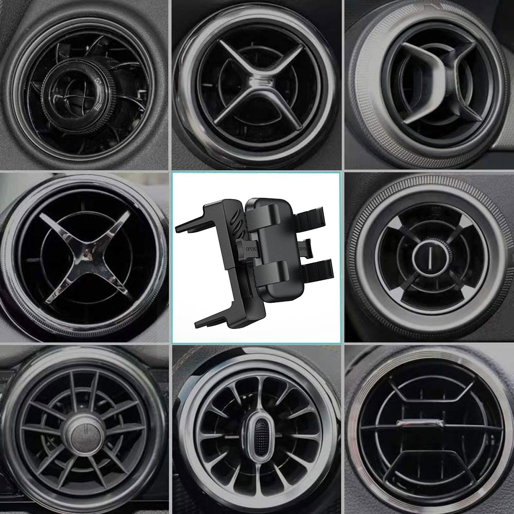 Support de téléphone de voiture pour grille d'aération ronde support de téléphone de voiture support de téléphone de ventilation circulaire support de voiture opération à une main prévention des rayures pour I