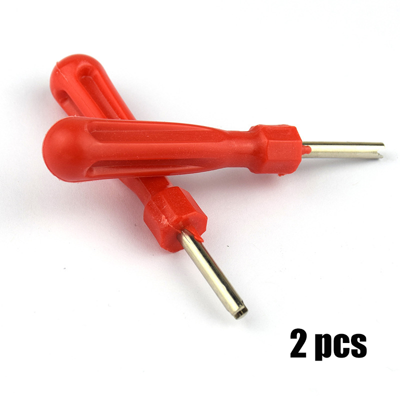 Portable Tire Valve Core Remover Installer Tool Removal Tool Car Bike Bicycle Motorcycle Tire Repair Tools Wrench Screwdriver: WHITE