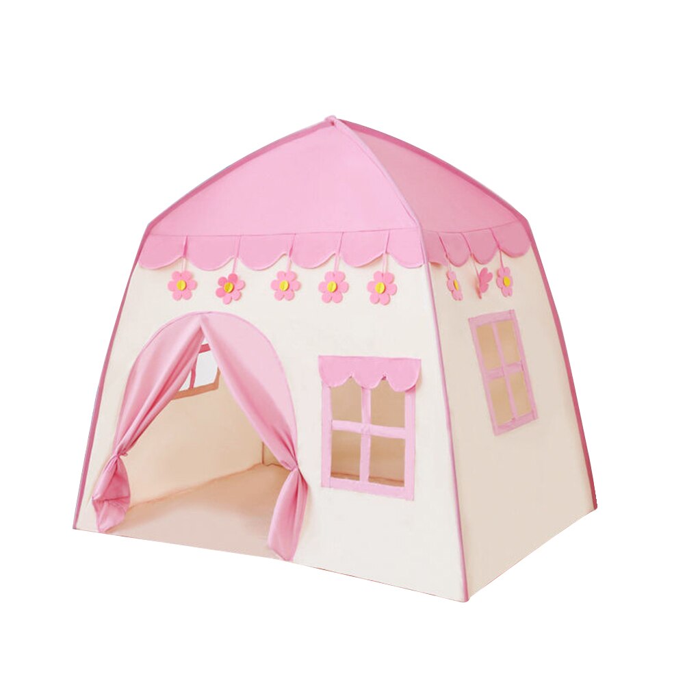 Indoor Outdoor Polyester Mooie Play Tent Draagbare Kinderen Speelhuisje Kinderen Verbeelding Spel Grote Prinses Kasteel: Roze