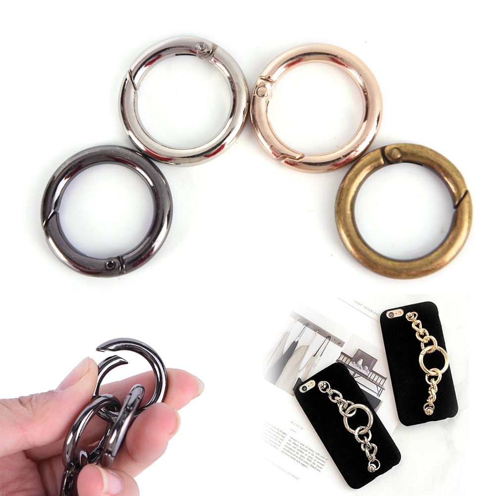 10 Stuks Metalen O Ring Te Openen Clap Voor Tassen Handtas Diy Snap Sluiting Claps Trigger Voor Handtassen Bandjes Voor Tas onderdelen Accessoires