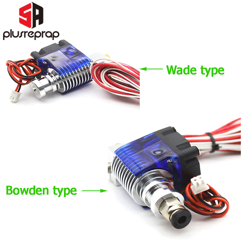 Verbesserte V6 J-kopf Hotend waten/Bowden Extruder mit Heizung M3 schraube-in Thermistor Düse Fan Wärme waschbecken MK8 3D für Drucker Teile