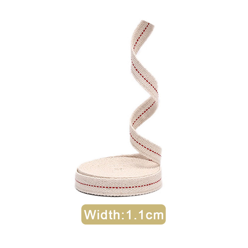 Mecha de lámpara de queroseno de algodón plano blanco de 1,1 cm/1,3 cm/1,5 cm/2cm de ancho, 1 metro de largo, con puntada trenzada para lámparas de aceite, quemador de velas: Gris claro