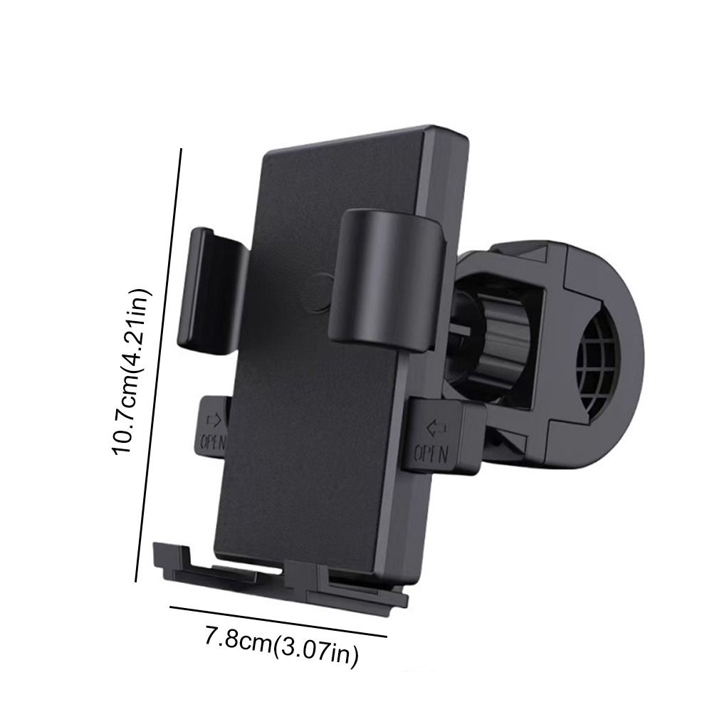 Porta cellulare per passeggino Porta cellulare regolabile per carrozzina per bambini 360 ° Ruota il supporto per telefono pigro antiurto