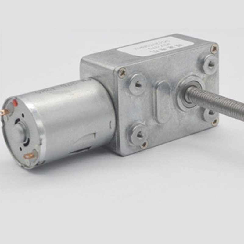 DC6V 10 Rpm Lood Schroef As Worm Geared Motor 6Mm X 50Mm Lood Schroef As Self-Lock wormwiel Motor