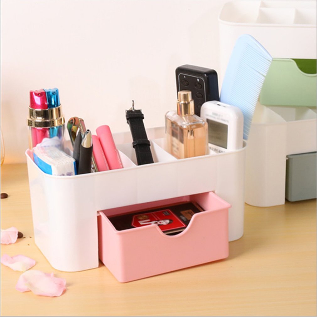 Cosmetische Sieraden Opberglade Duurzaam Plastic Make-Up Borstel Doos Home Office Afstandsbediening Lippenstift Houder