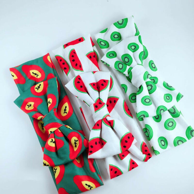 Brand 3PCS Stretchy Twist Knot Bow Head Wrap Headband Twisted Knotted Cute Hair Band Baby