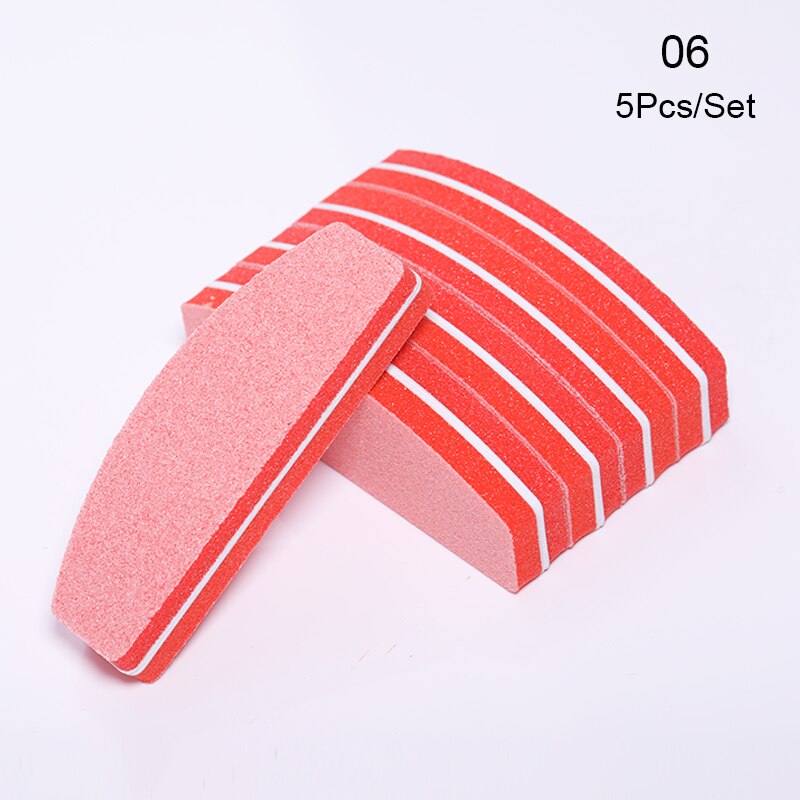 100 Stks/partij Double Side Mini Wegwerp Nail Buffer Bestanden Schuurblok Grit Professionele Pedicure Nagel Gereedschappen Nagelvijl: 7