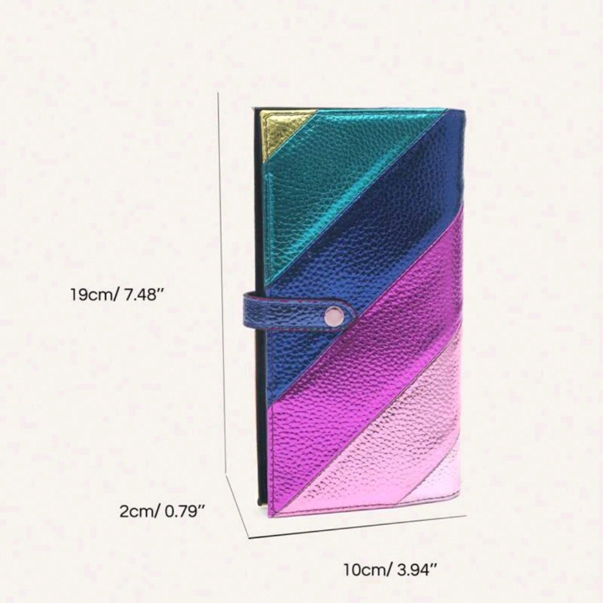 Fashionable style colorful ladies high-end striped avant-garde dinner wallet clutch