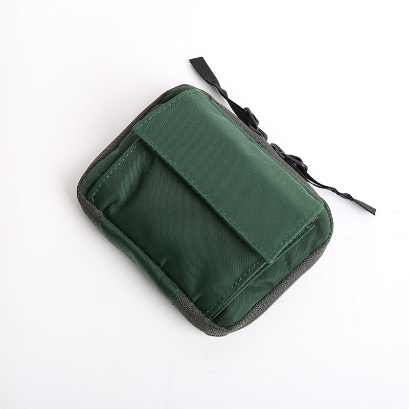 2020 nuovo Arrivo casuale Studente Portafogli Gioventù Della Borsa mini Borse Giapponese e Coreano Degli Uomini di Portafogli Tendenze Telo di nylon Breve Portafoglio: verde