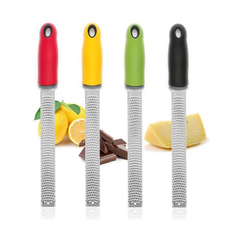 Rustfrit stål citrus citron blade ost rivejern parmesan ost citron ingefær hvidløg muskatnød chokolade grøntsager frugt