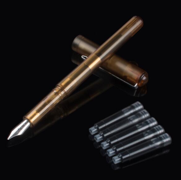 JINHAO 991 Black Transparent Matte Color Fine nib fountain pen Pens for Students of school stationery: 03
