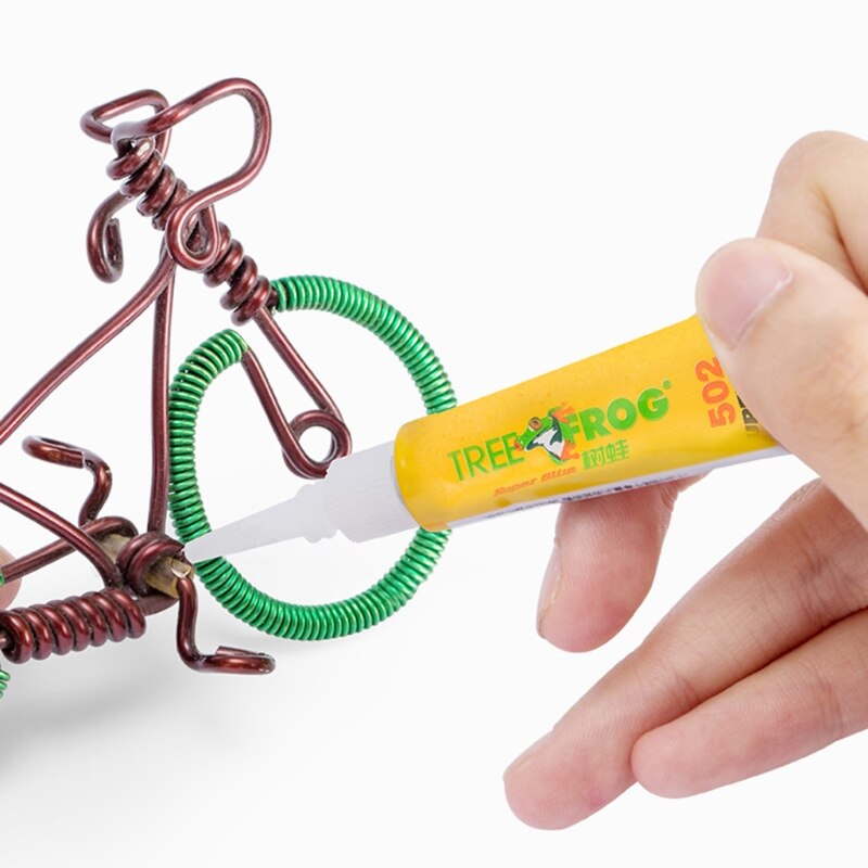 W3JD 3Pcs Liquid Super Lijm 502 Onmiddellijke Sterke Bond Lederen Cyaanacrylaatlijm