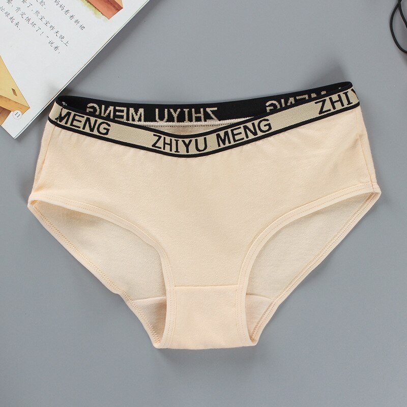 Flickor i bomull barn trosor andas tonårskalsonger boxershorts för barn underkläder 8-14 år: Tnn 0256 beige