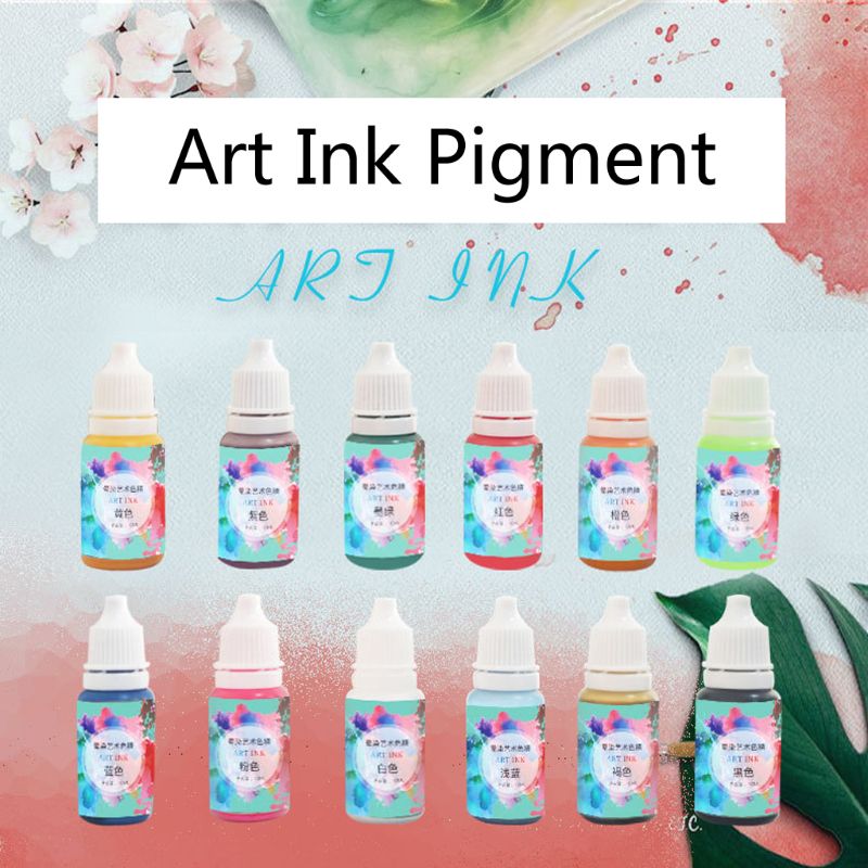 Art Ink Natural Pigment Colorant Dye Ink Diffusion UV Epoxy Resin Jewelry Making