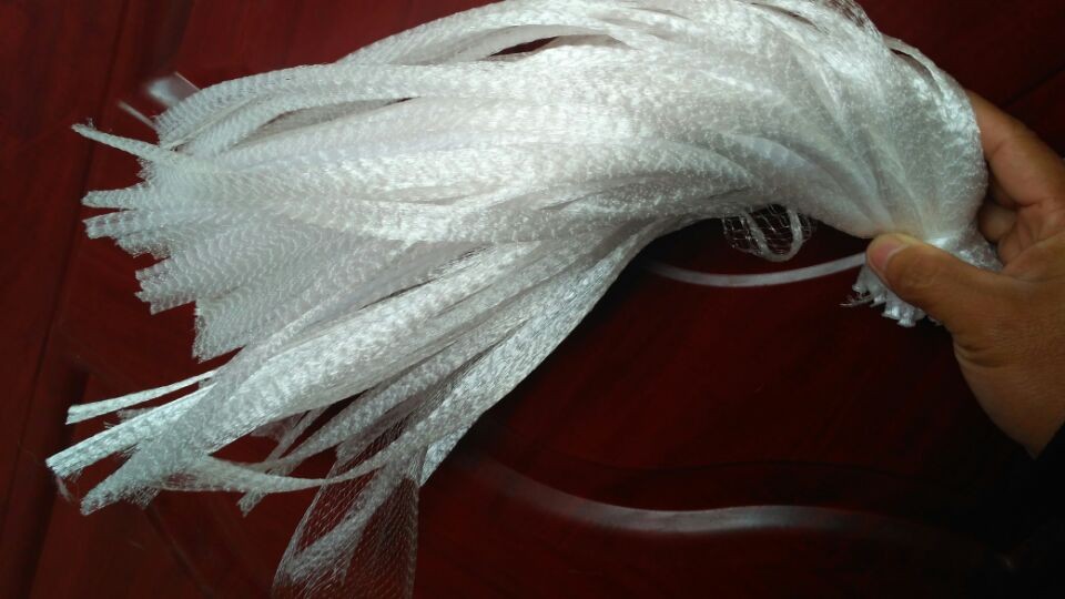 20pcs Plastic net bag packing Garlic net net food net arts and crafts Gardening net Fruit mesh bag: White    40cm