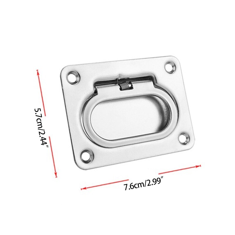 Rvs Verzonken Hatch Spring Load Lifting Ring Boot Flush Ring Pull Voor Boot Hatch Meubels Locker Kast 85WC