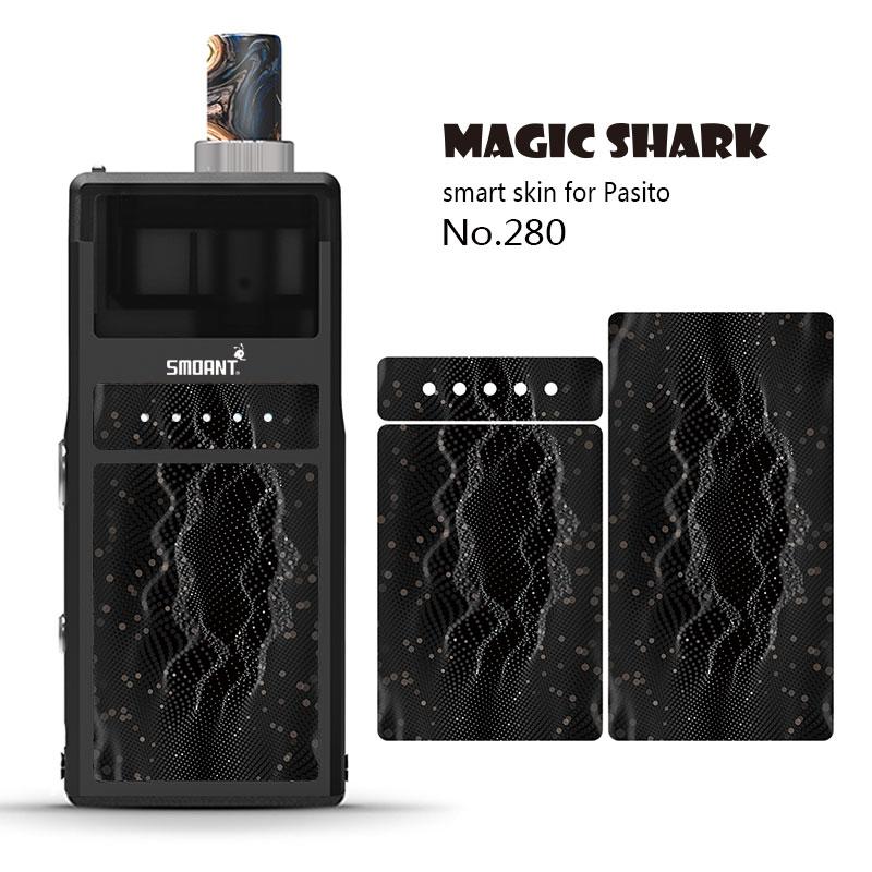 Magic Shark Cartoon Duck Mario Tiger Fox Weave Ultra Thin Skin Film Cover Pod Vape Sticker Case for Smoant Pasito: 280