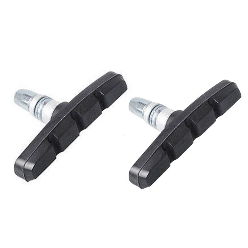 1-6 pçs blocos de freio da bicicleta de borracha ciclismo parte ferramentas mtb mountain road bicicleta leve v-freio sapatos almofadas acessórios da bicicleta: YELLOW