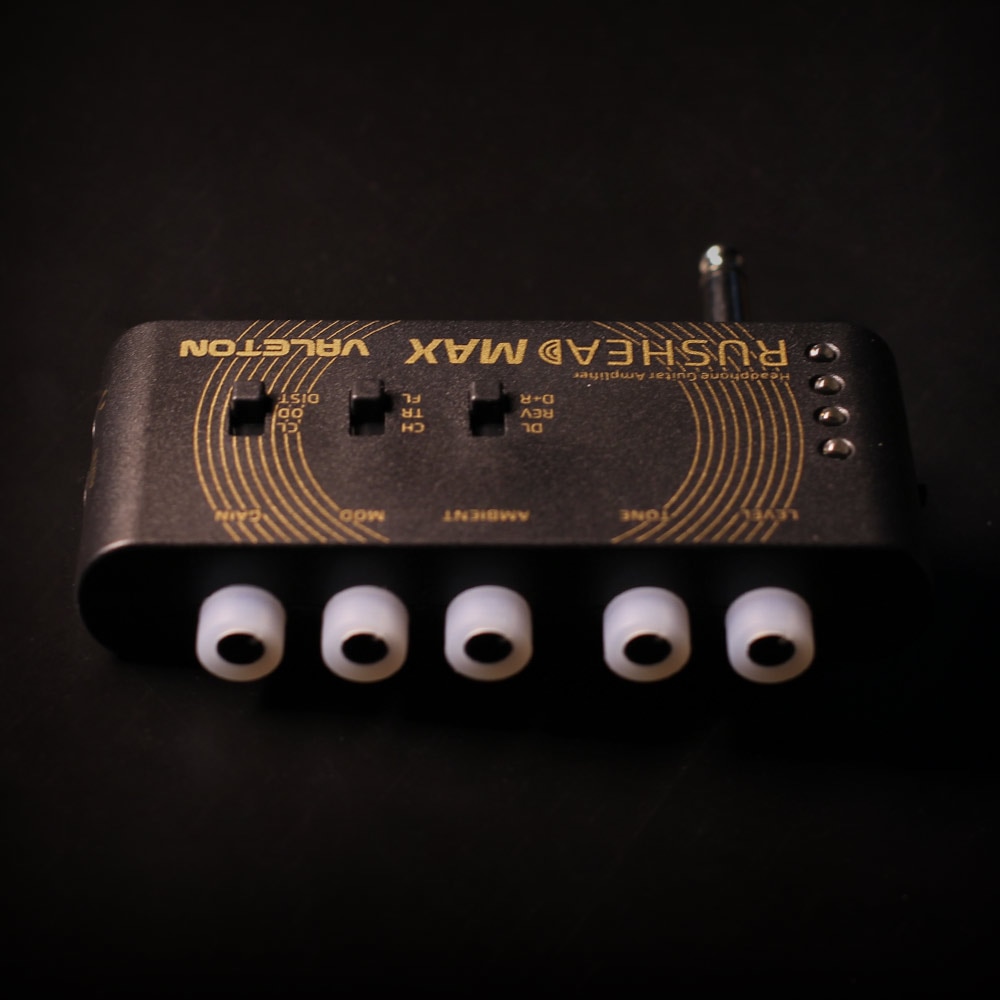 Valeton Rushead Max USB Chargable Portable Pocket Guitar Bass Headphone Amp Carry-On Bedroom Plug-In Multi-Effects RH-100