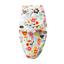 Bebê recém-nascido swaddle envelope cocoon envoltório cobertor macio 100% algodão 0-6 meses swaddling saco de dormir