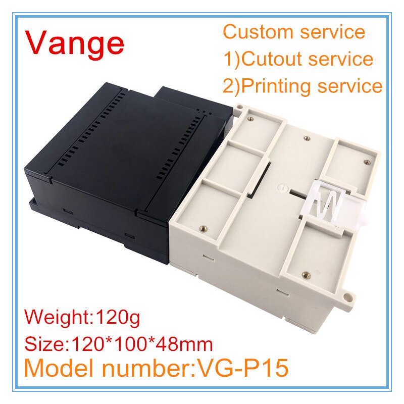 5 pcs/lot moulage injection boîtier cas 120*100*48mm ABS plastique instruments boîtes bricolage pour dispositif de contrôle PLC