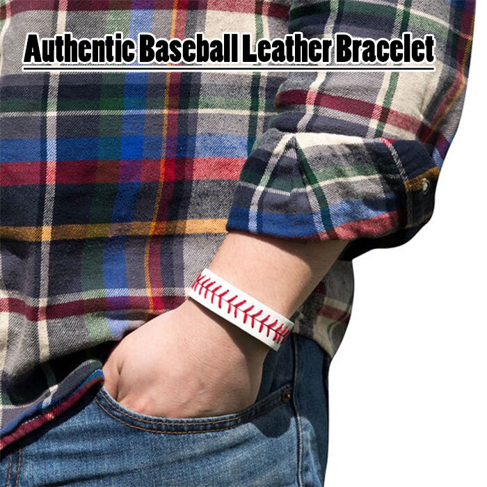 Authentieke Baseball Lederen Armband