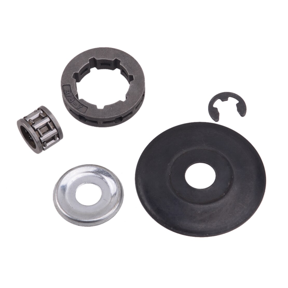 7 stk metal 3/8 " 7t koblingstromle tandhjulsfals nålelejesæt passer til  ms362 stihl  ms 362 motorsav