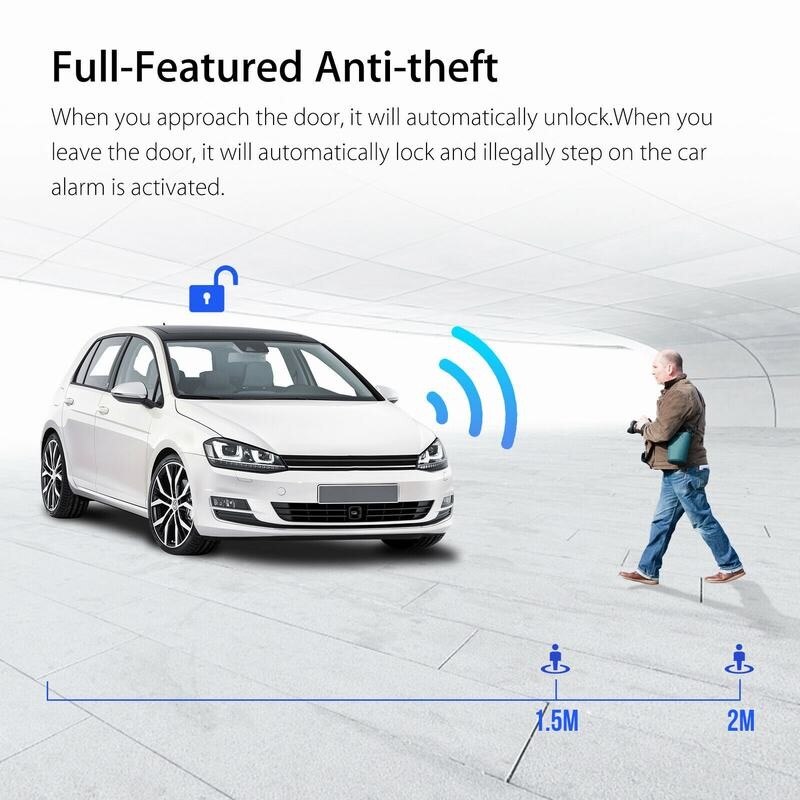 Car Alarm Start Security System Auto Parts Smart Keyless Entry Push Button Remote Control Car modification kit Ignition System