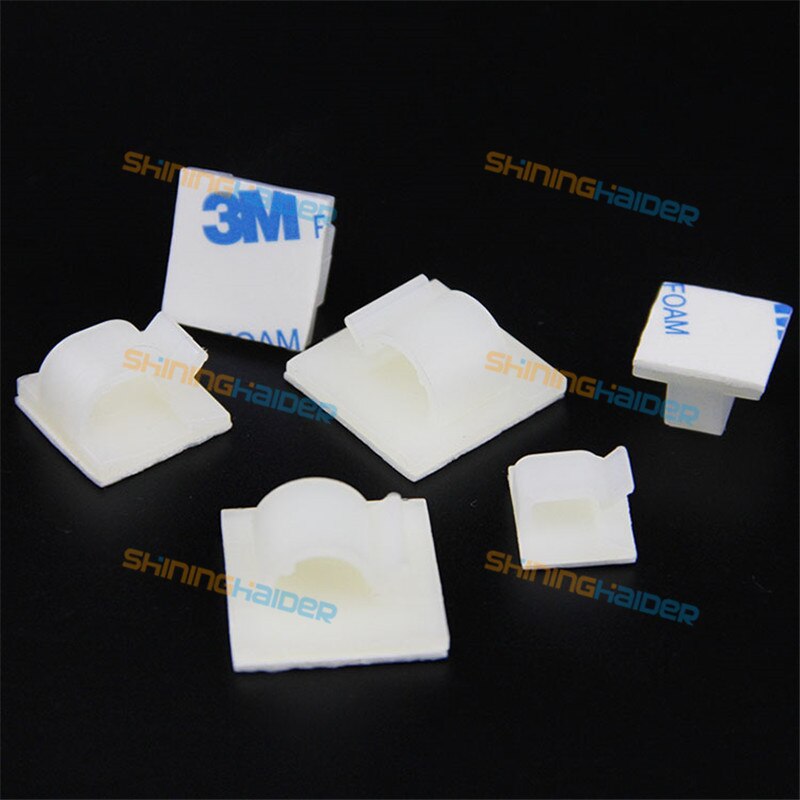 White black color Fixed wire clip retainer black/white thread clip holder for sticky wire base