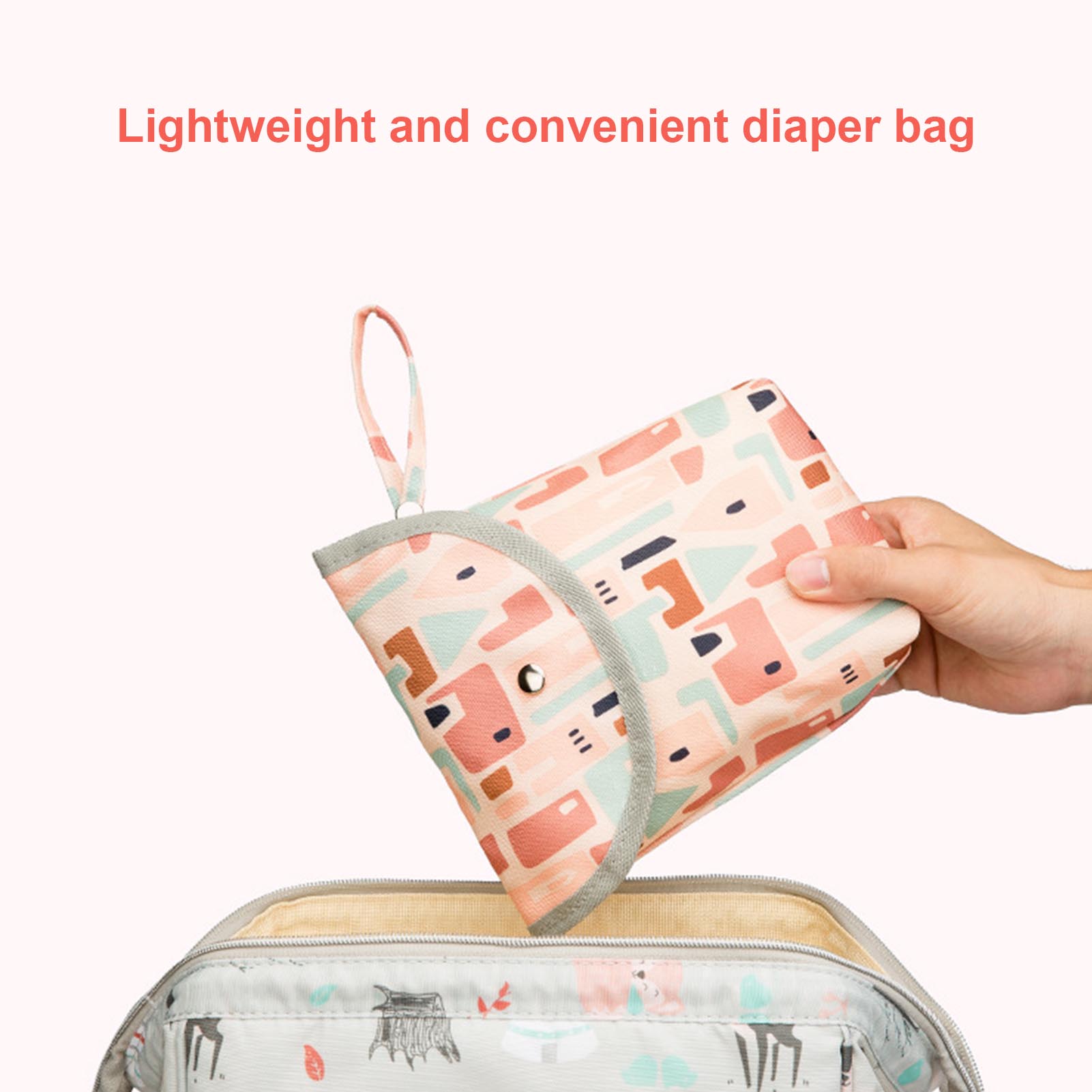 Multifunktionale Baby Windel Tasche Windel Organizer Wiederverwendbare Wasserdicht Drucke Nass/Trocken Tasche Mumie Reise Windel Tasche